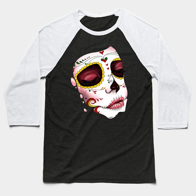 Done to Day of the Dead Baseball T-Shirt by lizziehayes